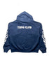 Leather Fleme Hoodie Zip Up